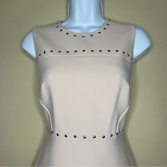 KATE SPADE Baja Bound Studded Crepe Dress in Rose Dew - NJMU7680- Sz 0 - Picture 5 of 12